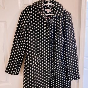 Black and White Women’s Pea Coat
